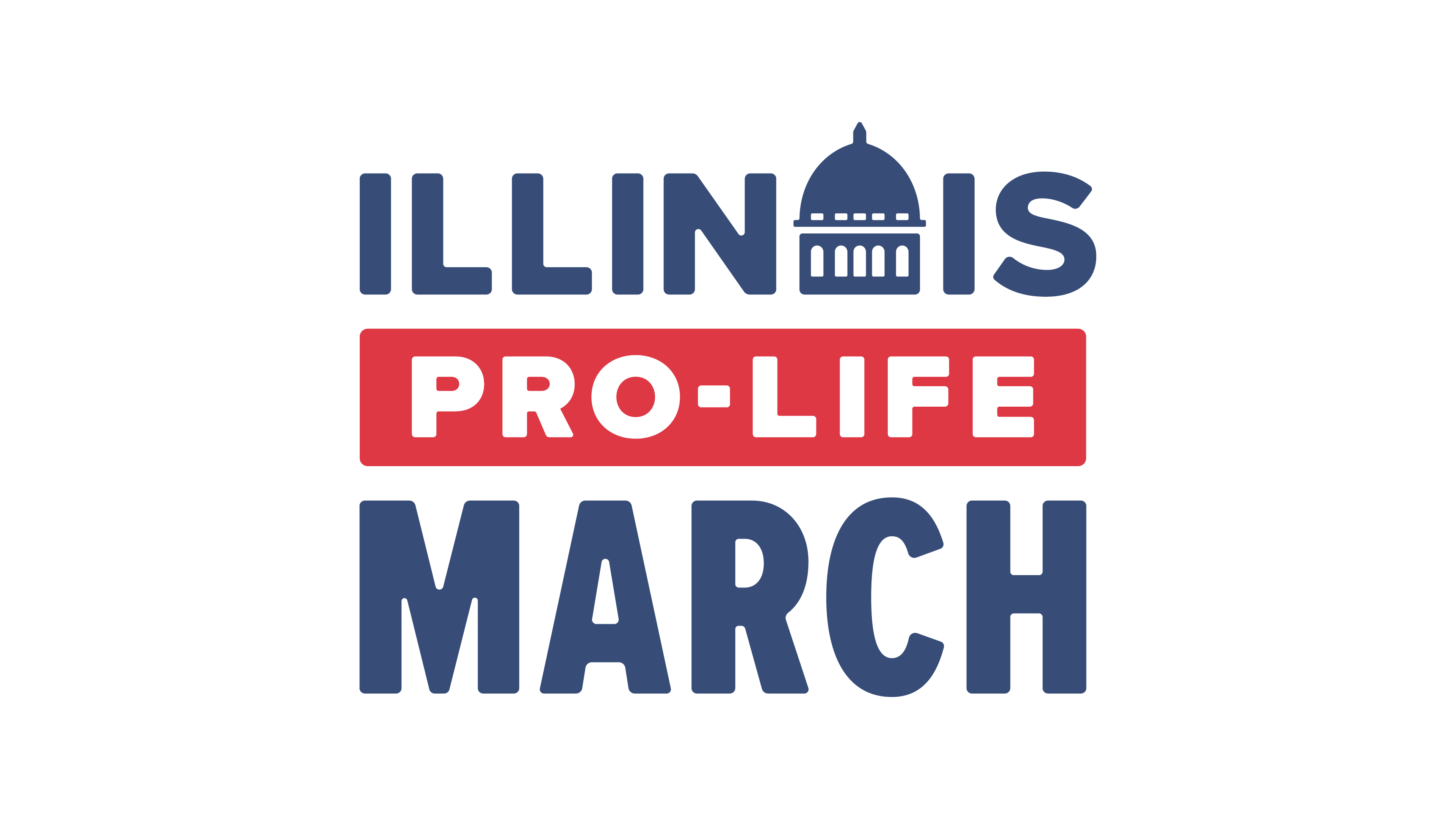 A logo stating 'Illinois Pro-Life March'