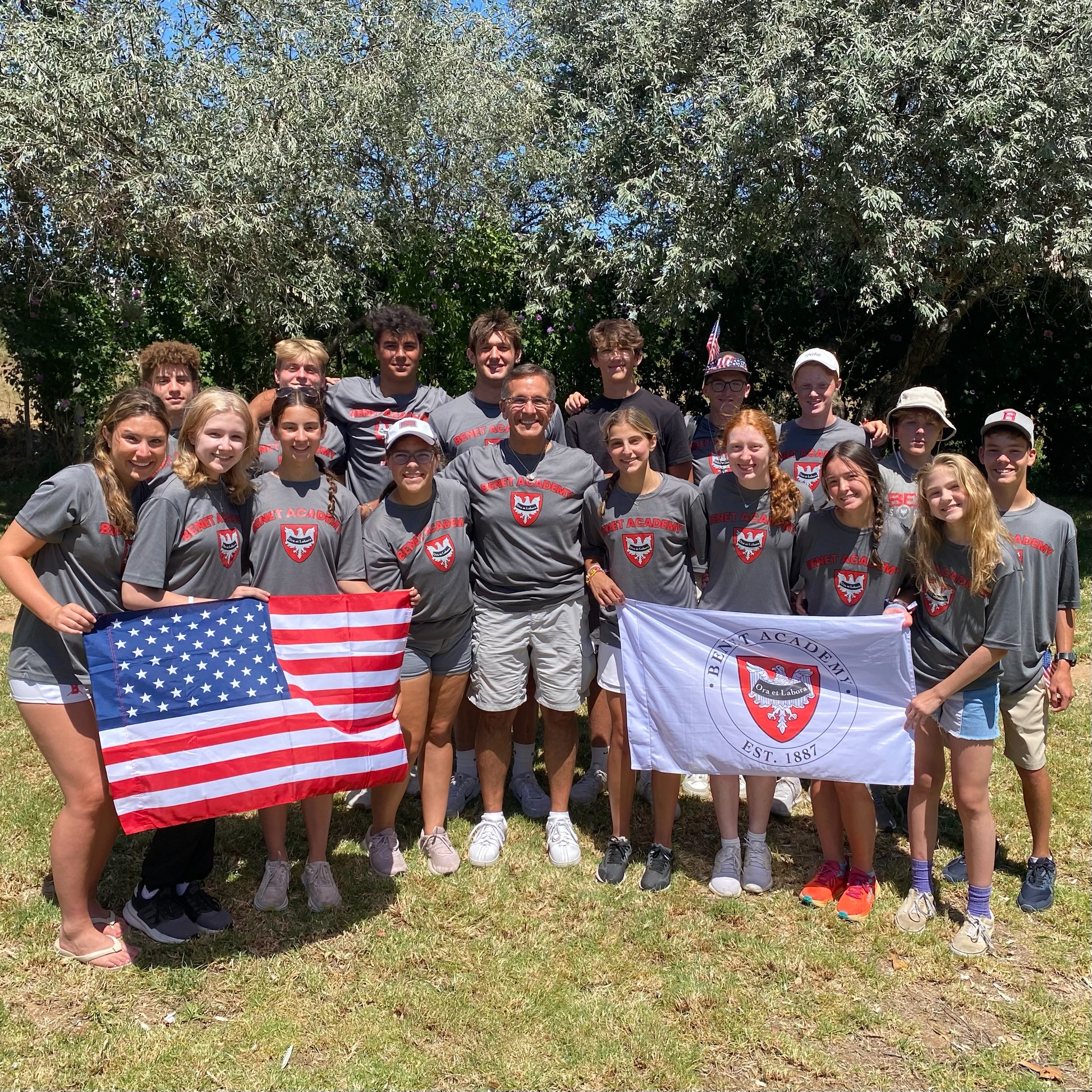 Benet Academy students at WYD 2023